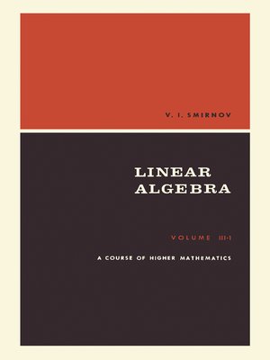 cover image of Linear Algebra: Adiwes International Series in Mathematics, Volume 3P1